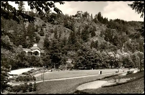 Ansichtskarte Bad Berneck im Fichtelgebirge Kurpark Kuranlage 1959