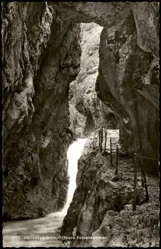 Ansichtskarte Grainau Höllentalklamm Wasserfall River Falls 1970