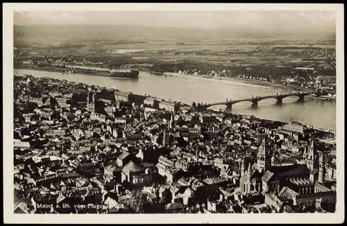Ansichtskarte Mainz Luftbild 1933