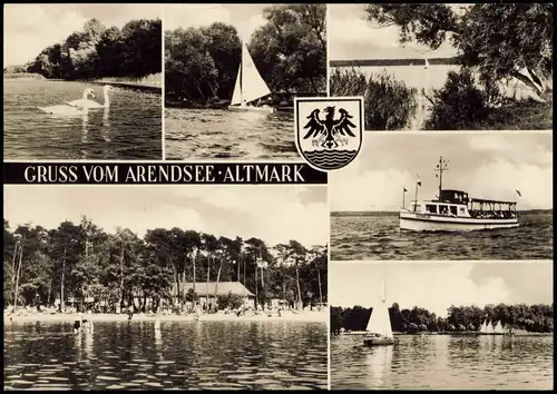 Arendsee (Altmark) DDR Mehrbildkarte GRUSS VOM ARENDSEE ALTMARK 1968