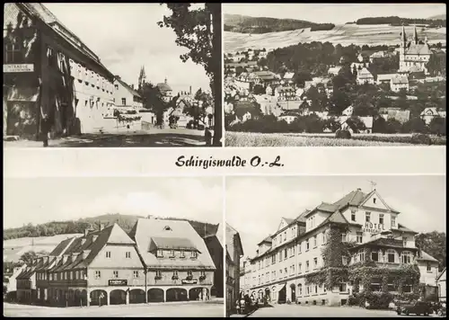 Schirgiswalde DDR Mehrbildkarte mit 4 Orts-/Häuseransichten 1967