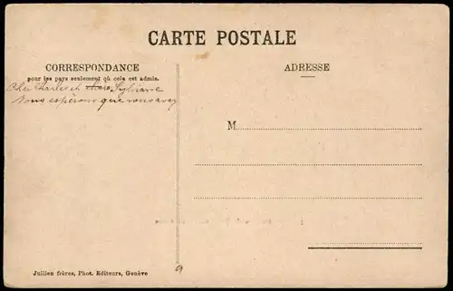 Ansichtskarte Genf Genève Panorama Genève Quai du Mont-Blanc 1910