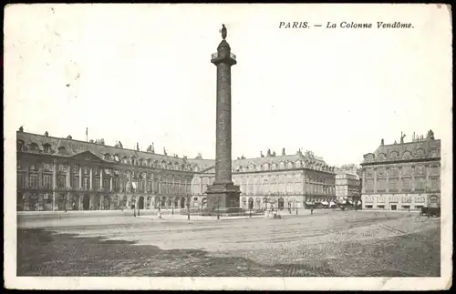 CPA Paris La Colonne Vendôme 1907