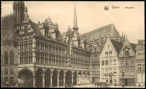 Postkaart Ypern Ieper / Ypres Nieuwerk; Ortsansicht 1910