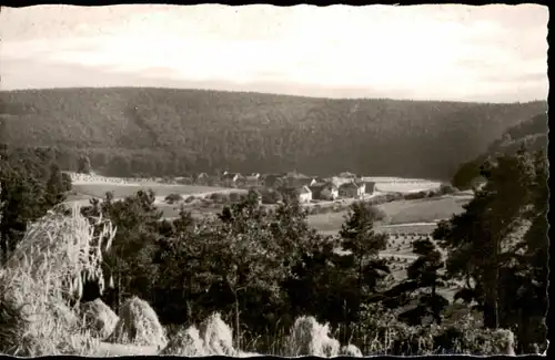 Ansichtskarte Büchenwerra-Guxhagen Panorama Gesamtansicht 1960