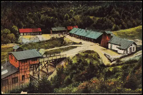 CPA Urbeis Orbey Silberbergwerk an der Deutsch-franz. Grenze 1917