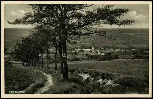 Ansichtskarte Königstetten Weg zur Stadt 1933