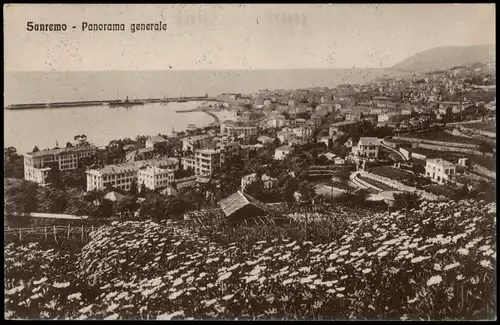 Cartoline San Remo Sanremo Panorama generale 1929