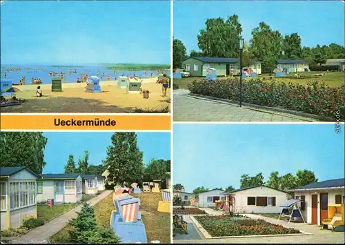 Bellin-Ueckermünde Badestrand, Ferienzentrum, Ferienheim, Feriensiedlung 1981