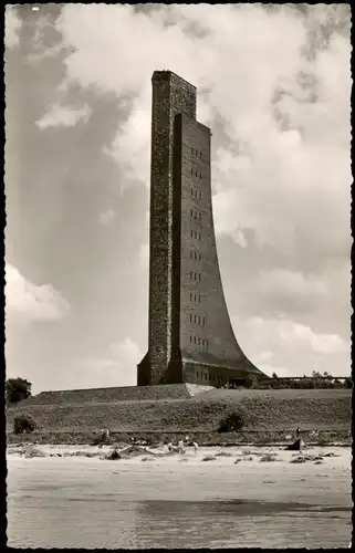 Ansichtskarte Laboe Marinedenkmal vom Meer gesehen 1963