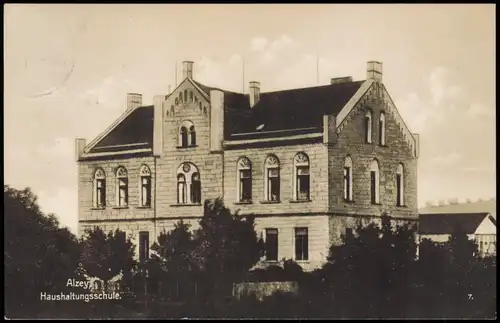 Ansichtskarte Alzey Haushaltungsschule 1931