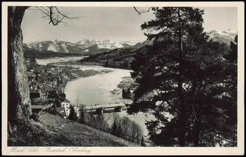 Ansichtskarte Bad Tölz Blick auf die Stadt 1933