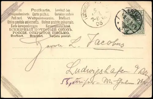 Ansichtskarte Erfurt Weg zum Dom 1905