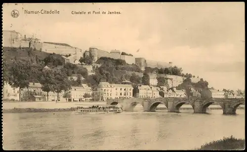 Namur Namen Citadelle Pont de Jambes 1915   1. Weltkrieg dt. Feldpost gelaufen