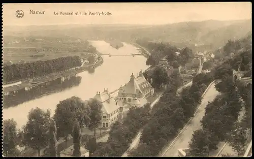 Namur Namen Panorama-Blick 1915   1. Weltkrieg als dt. Feldpost gelaufen