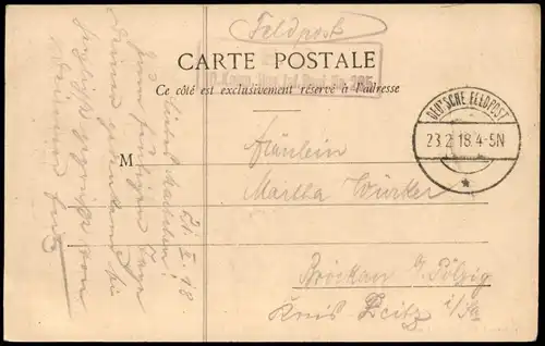 CPA Mars-La-Tour Kirche, Intérieur de l'Eglise 1918   1. Weltkrieg  Feldpost