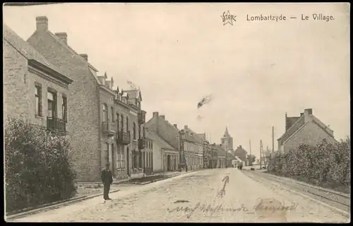 Lombartzyde Lombartzyde Le Village 1915   1. Weltkrieg  dt. Feldpost gelaufen