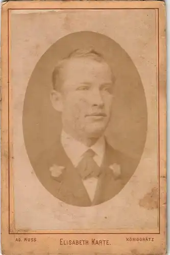 Königgrätz Hradec Králové Fotokunst Atelier-Foto aus Königgrätz; 1900 CdV