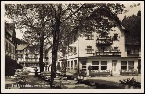 Bad Rippoldsau-Schapbach Restaurant 1938  gel. Landpoststempel über Wolfach