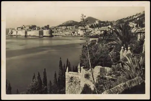 Postcard Ragusa Dubrovnik Blick auf die Festung 1940