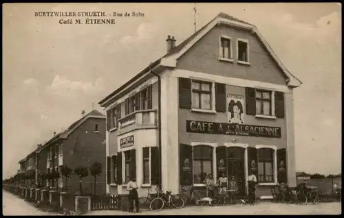 Mülhausen Mulhouse BURTZWILLER-STRUETH Rue de Sultz Café M. ÉTIENNE 1910