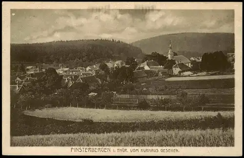Finsterbergen-Friedrichroda Panorama-Ansicht vom Kurhaus gesehen 1920