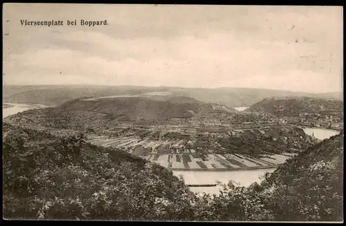 Ansichtskarte Boppard Panorama-Ansicht, Blick Vierseenplatz 1911/1907