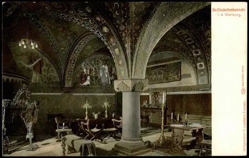 Ansichtskarte Eisenach Elisabethenkemnate i. d. Wartburg 1900