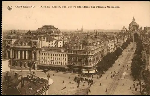 Antwerpen Anvers ANTVERPENO Aleo De Keyser, Centra Stacidomo 1931