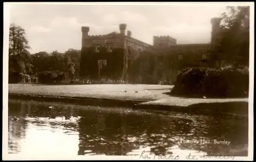 Postcard Burnley Townley Hall Burnley England 1932