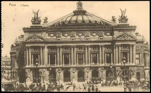 CPA Paris Oper Opéra 1916   1. Weltkrieg als Feldpost gelaufen
