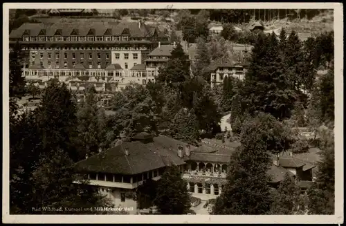 Ansichtskarte Bad Wildbad Kursaal und Militarkuranstalt 1939