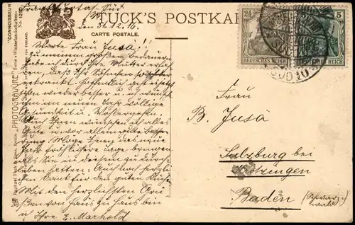 Ansichtskarte  Windmühlen Winter-Stimmunsbild 1913