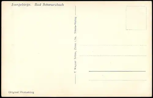 Bad Schwarzbach-Bad Flinsberg Czerniawa-Zdrój Świeradów-Zdrój Stadtpartie 1934