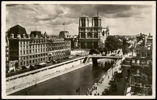 CPA Paris Blick auf die Kathedrale Notre-Dame de Paris 1938