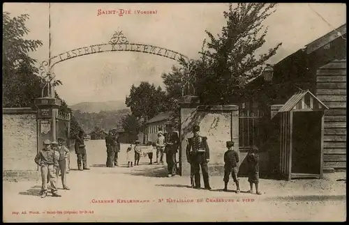 Saint-Dié-des-Vosges Kaserne, CASERNE KELLERMANN 3° BATAILLON PIED 1909