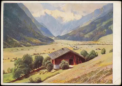 Ansichtskarte Neustift im Stubaital Yos Stubaital - Künstlerkarte 1943