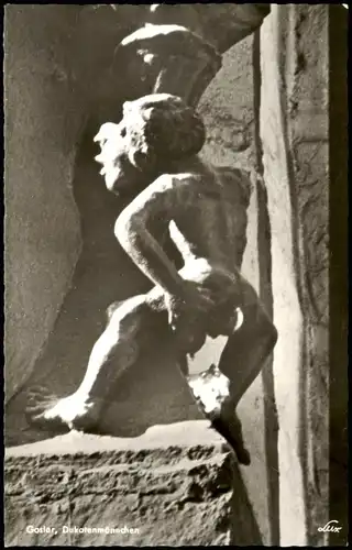 Ansichtskarte Goslar Dukatenmännchen (Gebäude Außen-Skulptur) 1960