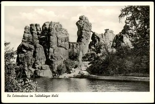 Holzhausen Horn-Bad Meinberg Die Externsteine in Teutoburger Wald 1955