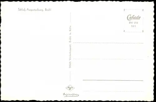 Ansichtskarte Brühl Schloss Augustusburg (Castle Building) 1953