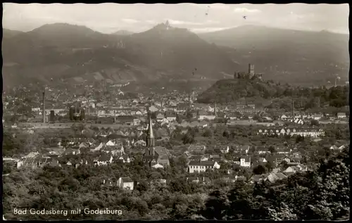 Ansichtskarte Bad Godesberg-Bonn Panorama mit Godesburg 1959