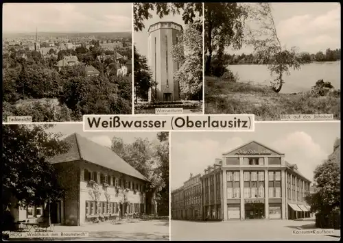 Weißwasser/Oberlausitz Konsum-Kaufhaus, HOG Waldhaus, Teilansicht 1962