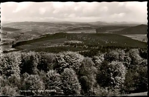 Ansichtskarte Breitenbach am Herzberg Fernsicht von Burg Herzberg 1960