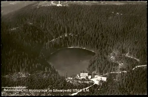 Ansichtskarte Seebach Mummelsee mit Hornisgrinde im Schwarzwald 1960