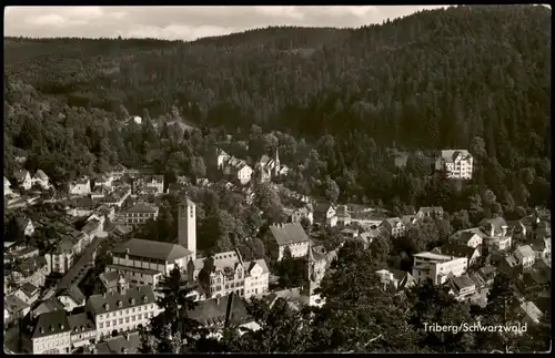 Ansichtskarte Triberg im Schwarzwald Panorama-Ansicht 1962