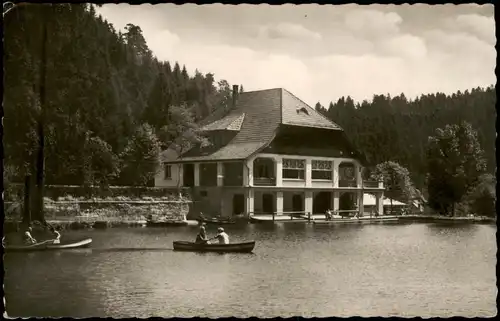 Ansichtskarte Freudenstadt Umlandansicht Partie am Langenwaldsee 1955