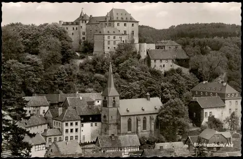 Ansichtskarte Bad Blankenheim Teilansicht Ort am Fluss Ahr 1960/1958