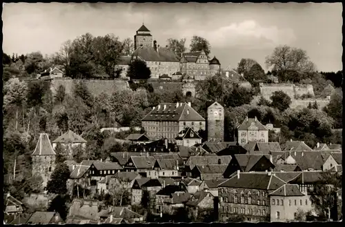 Ansichtskarte Kronach Ortspanorama mit Veste Rosenberg 1960