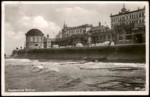 Ansichtskarte Borkum Promenade 1953