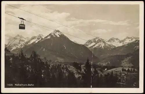 Ansichtskarte Oberstdorf (Allgäu) Nebelhorn - Seilbahn 1935